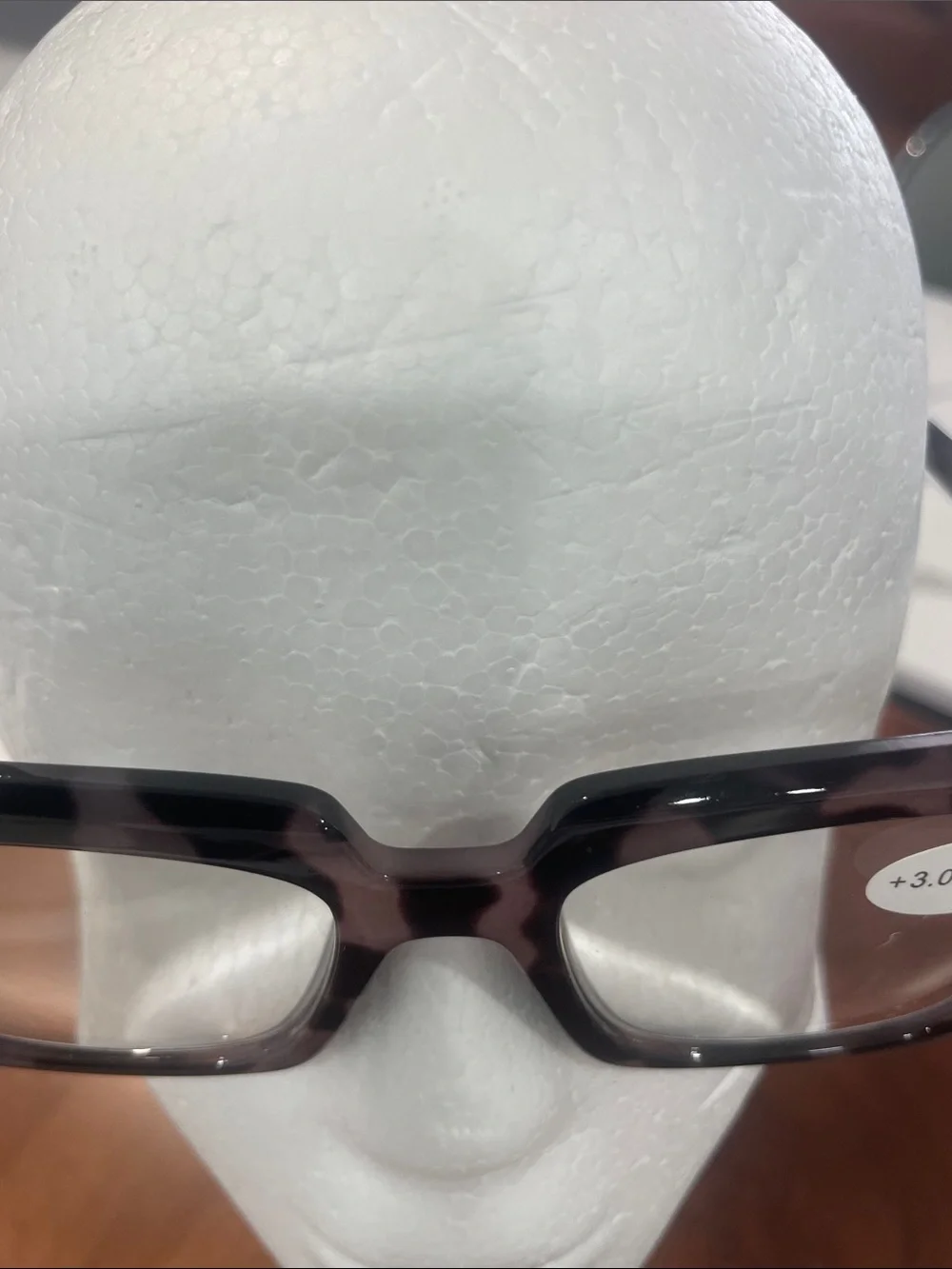 Tortoiseshell Oversized Square Reading Glasses - +3.00